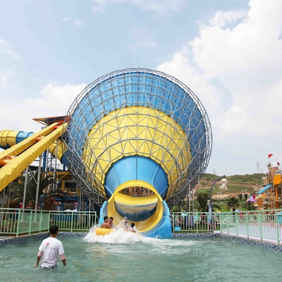 جودة  Water Park Equipment Adult Large Water Slide 4 Persons Riding مصنع