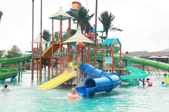 الألياف الزجاجية أكوا ملعب المعدات التفاعلية الألياف الزجاجية المنتجات / تخصيص الحديقة المائية المنتجات