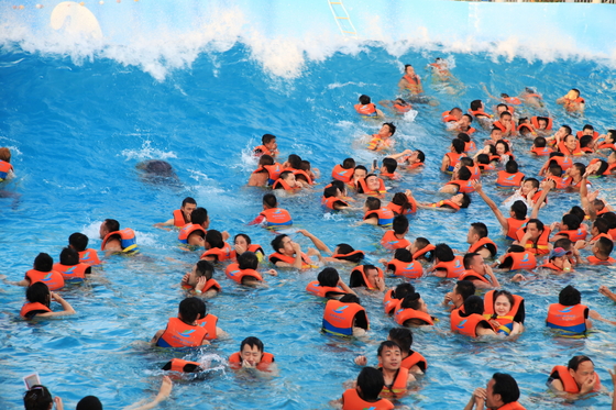 المياه الممتعة التزلج الكبير تسونامي المحيط المياه الموجة حمام سباحة مع موجات الحديقة الفراغ 3 أمتار عالية