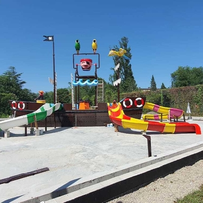 Customzied Fiberglass Vison Boat Waterparks Slide Park Equipment