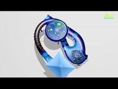 المنزلقات المائية من الألياف الزجاجية الملك كوبرا مع طول المنزلق من 112m للحديقة المائية